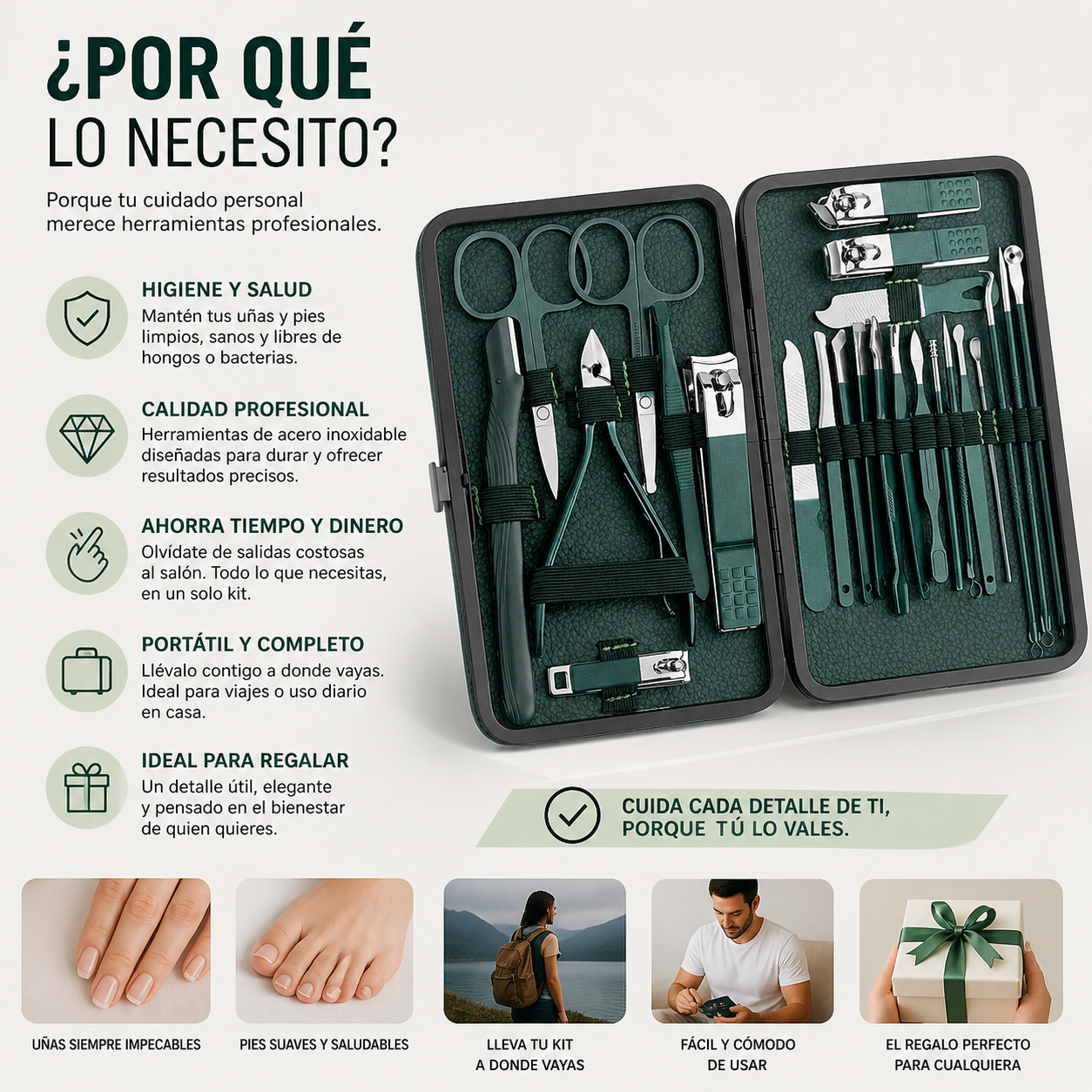 CleanCut Elite™-Kit de Higiene Total para Uñas